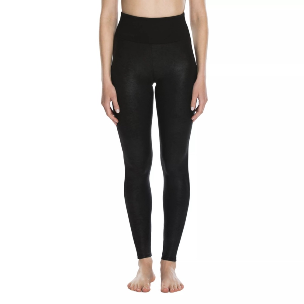 Spanx front half faux leather leggings